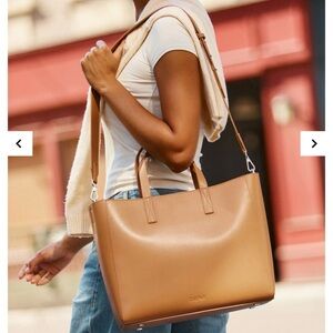 CALPAK Haven 15" Laptop Tote Bag in Toffee NWT